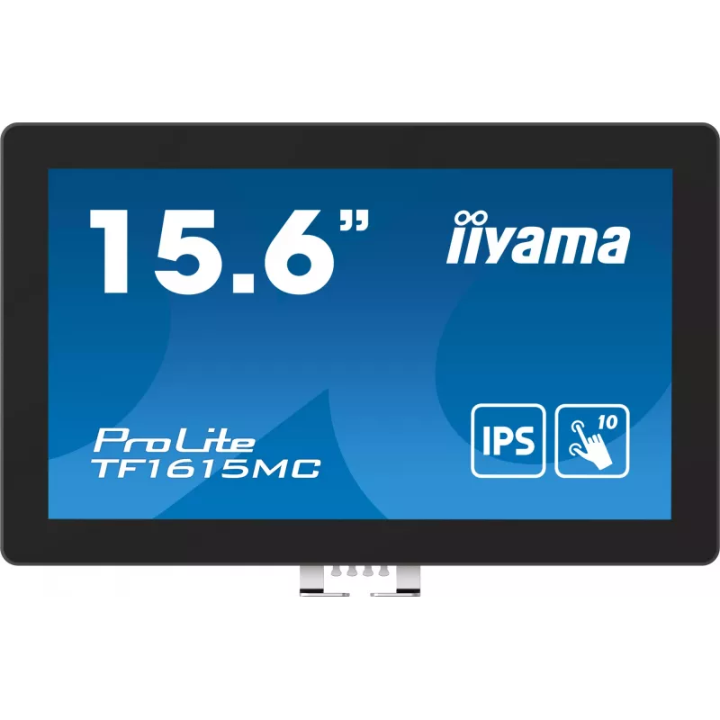 Monitorius iiyama ProLite TF1615MC-B1 39,6 cm (15,6 col.) 1920×1080 Full HD lietiminis ekranas juodas