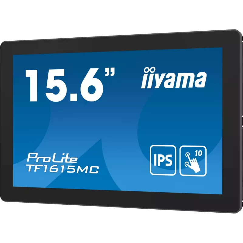 Monitorius iiyama ProLite TF1615MC-B1 39,6 cm (15,6 col.) 1920×1080 Full HD lietiminis ekranas juodas