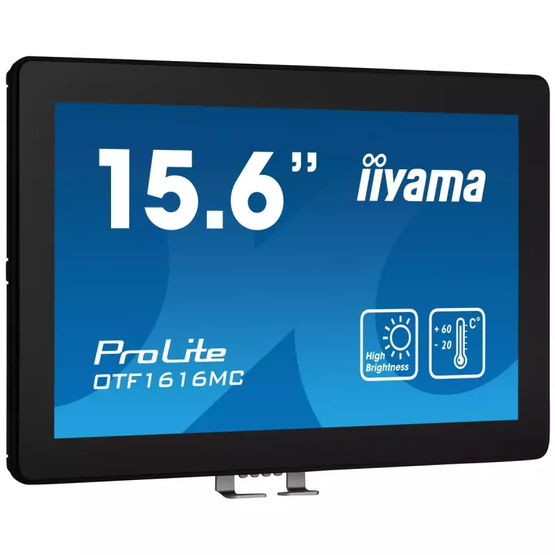 IIyama OTF1616MC-B1 monitor 39,6 cm (15,6 col.) 1920 x 1080 pikselių Full HD LCD liečiamasis ekranas juodas