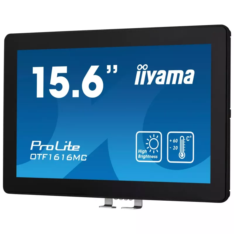 IIyama OTF1616MC-B1 monitor 39,6 cm (15,6 col.) 1920 x 1080 pikselių Full HD LCD liečiamasis ekranas juodas