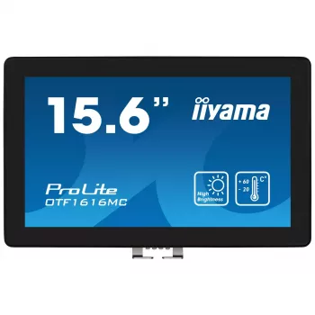 IIyama OTF1616MC-B1 monitor 39,6 cm (15,6 col.) 1920 x 1080 pikselių Full HD LCD liečiamasis ekranas juodas