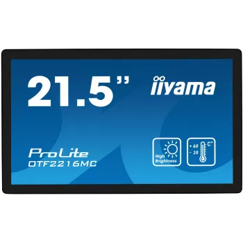 IIyama OTF2216MC-B1 monitoras 54.6 cm (21.5 col.) 1920 x 1080 pikselių Full HD LCD jutiklinis juodas