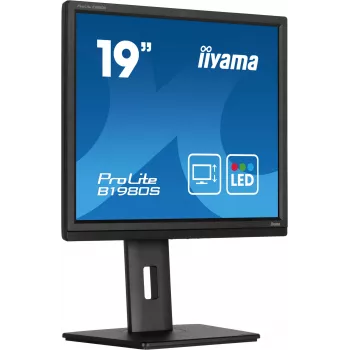 IIYAMA ProLite B1980S-B1 monitor 48,3 cm (19 colių) 1280 x 1024 pikselių VGA LED juodas