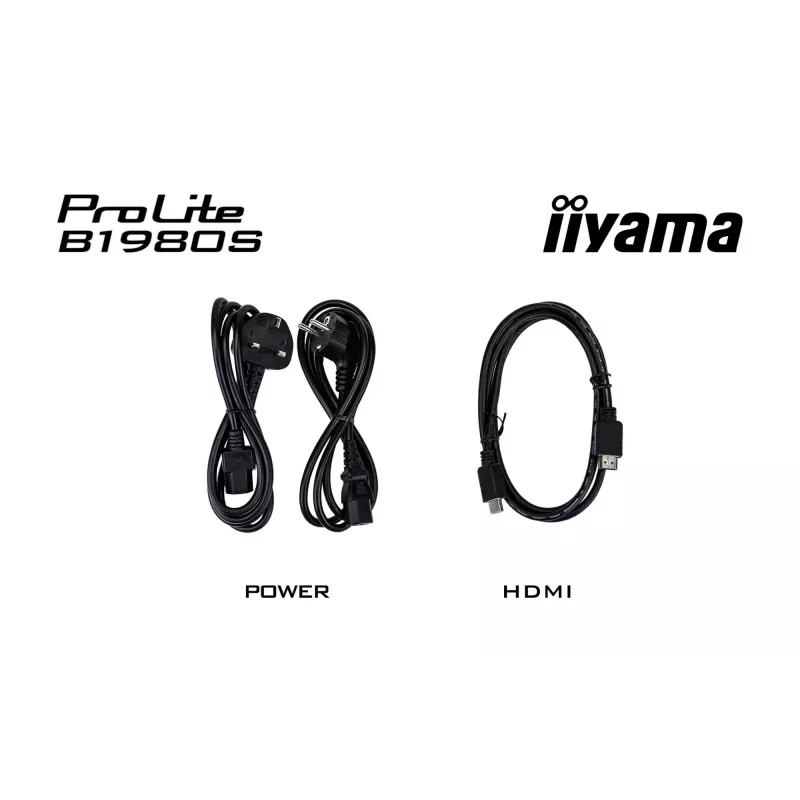 IIYAMA ProLite B1980S-B1 monitor 48,3 cm (19 colių) 1280 x 1024 pikselių VGA LED juodas