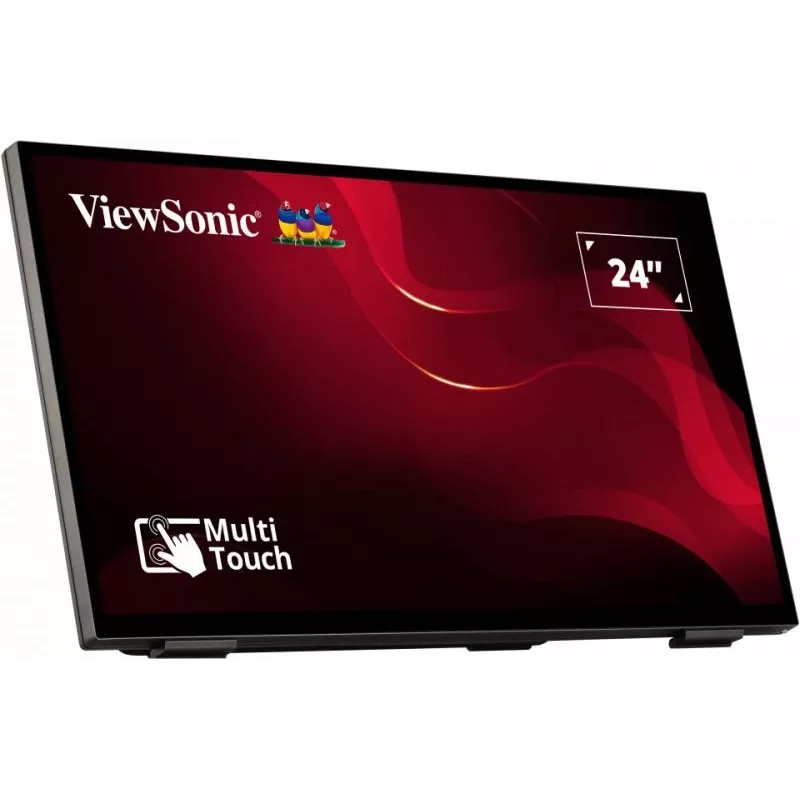 Viewsonic TD2465 interaktyvus plokščiasis skydelis 61 cm (24 colių) LED 250 cd/m² Full HD juodas liečiamasis ekranas