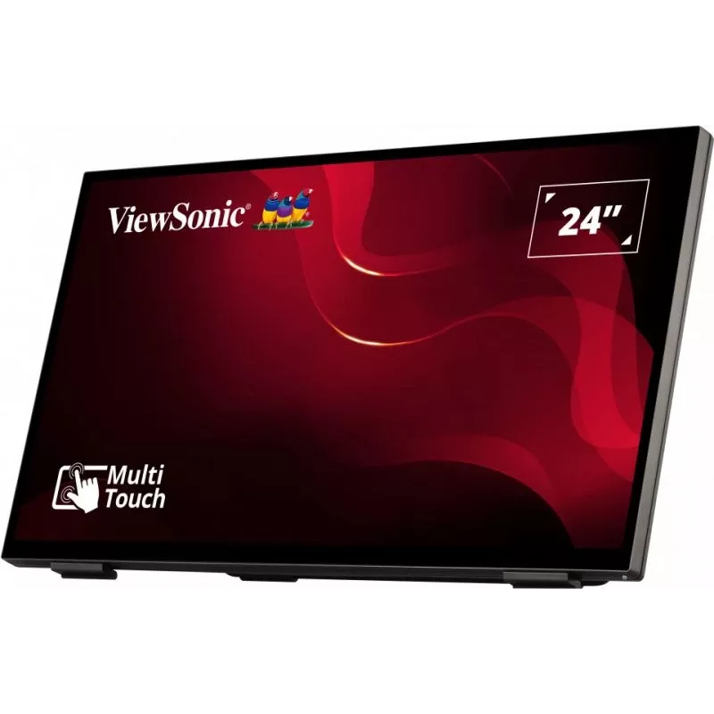 Viewsonic TD2465 interaktyvus plokščiasis skydelis 61 cm (24 colių) LED 250 cd/m² Full HD juodas liečiamasis ekranas