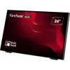 Viewsonic TD2465 interaktyvus plokščiasis skydelis 61 cm (24 colių) LED 250 cd/m² Full HD juodas liečiamasis ekranas