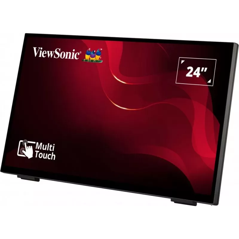 Viewsonic TD2465 interaktyvus plokščiasis skydelis 61 cm (24 colių) LED 250 cd/m² Full HD juodas liečiamasis ekranas