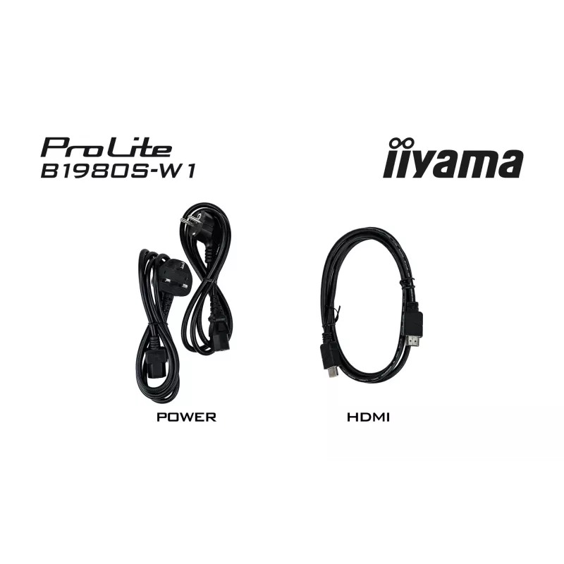 Monitorius iiyama ProLite B1980S-W1 48,3 cm (19 colių) 1280 x 1024 pikselių LED baltas