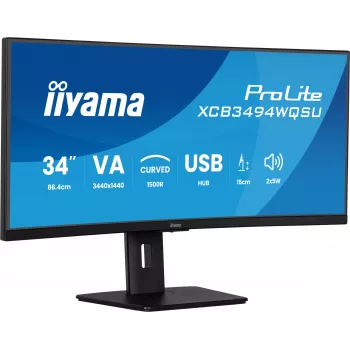 Monitorius iiyama ProLite XCB3494WQSU-B1 86,4 cm (34 inch) 3440x1440 UltraWide Quad HD LED juodas