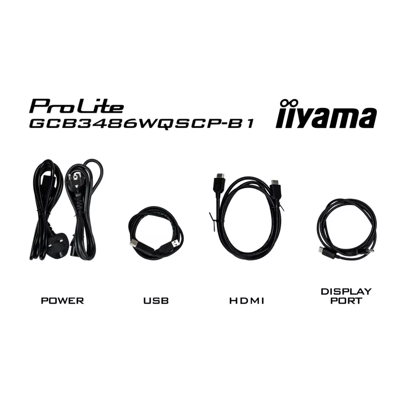iiyama G-MASTER GCB3486WQSCP-B1 monitorius 86.4 cm (34 col.) 3440 x 1440 pikselių UltraWide Quad HD juodas