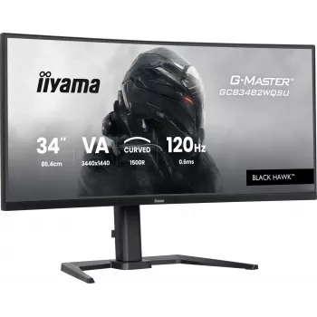 Monitorius iiyama G-MASTER GCB3482WQSU-B1 Black Hawk 86,4 cm (34 colių) 3440 x 1440 UltraWide Quad HD LED juodas