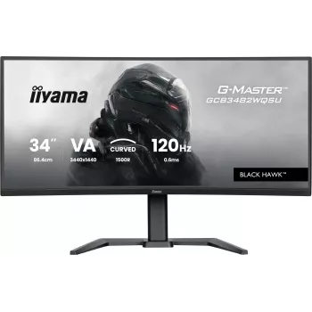 Monitorius iiyama G-MASTER GCB3482WQSU-B1 Black Hawk 86,4 cm (34 colių) 3440 x 1440 UltraWide Quad HD LED juodas