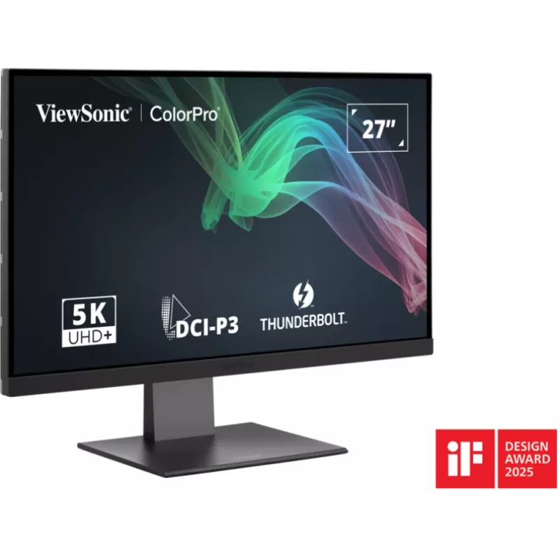 Monitorius ViewSonic VP2788-5K 68.6 cm (27 colių) 5120 x 2880 pikselių 5K Ultra HD LED juodas