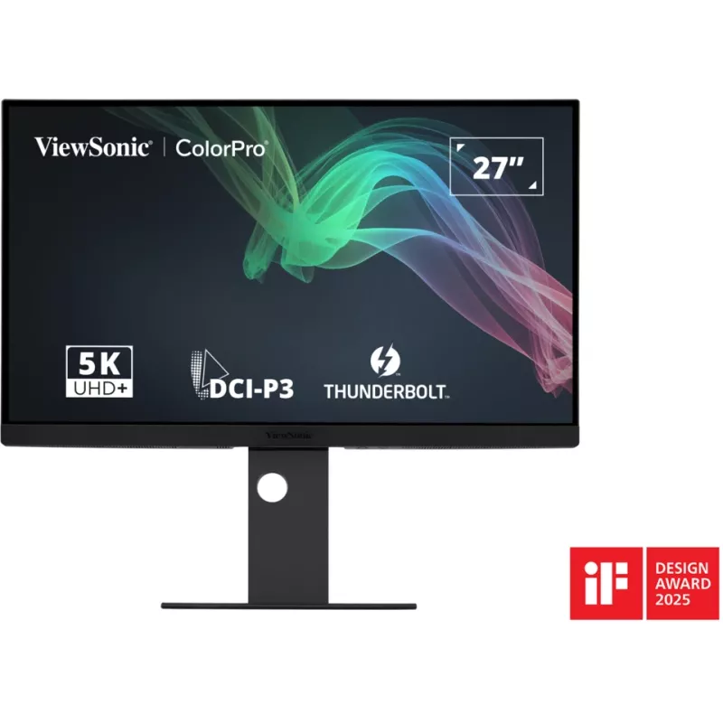 Monitorius ViewSonic VP2788-5K 68.6 cm (27 colių) 5120 x 2880 pikselių 5K Ultra HD LED juodas