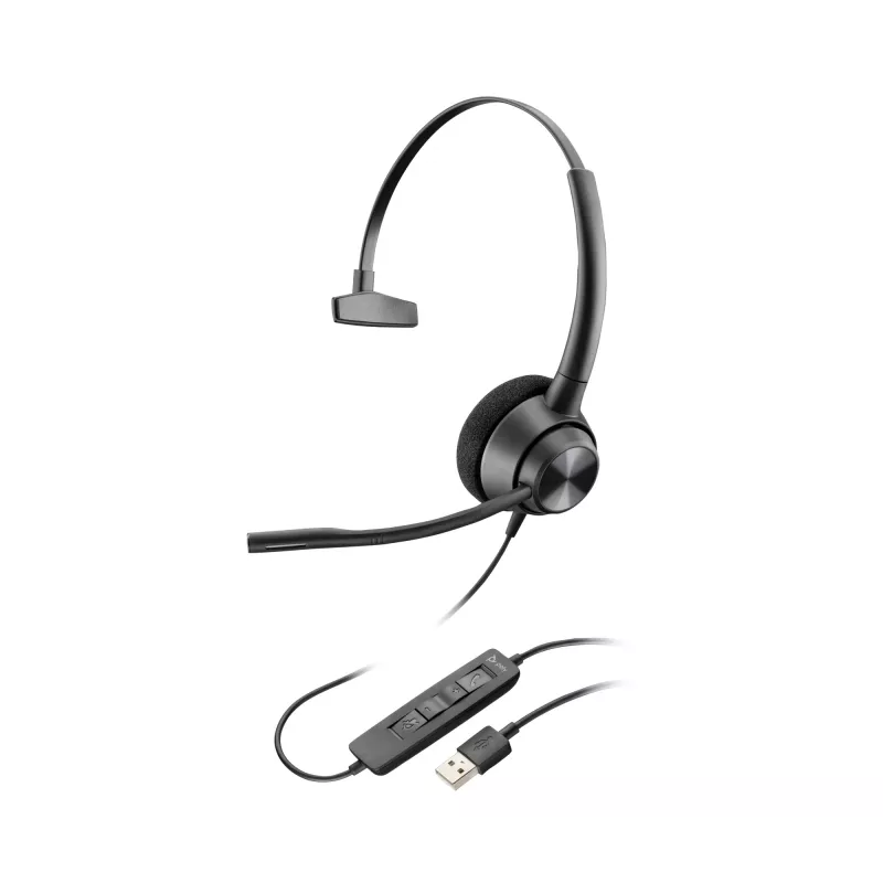 HP Poly EncorePro 310 Monofoninė USB-A ausinė TAA