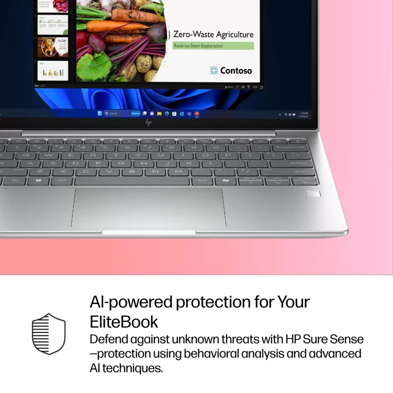 HP EliteBook 6 G1i AI PC Intel Core Ultra 7 255U nešiojamas kompiuteris 33,8 cm (13,3 col.) WUXGA 32 GB DDR5-SDRAM Wi-Fi 7 (802.11be) Windows 11 Pro sidabrinis