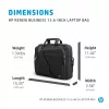 HP Renew Business 15.6 col. nešiojamojo kompiuterio krepšys, messenger tipo, 39,6 cm (15,6 col.), 610 g