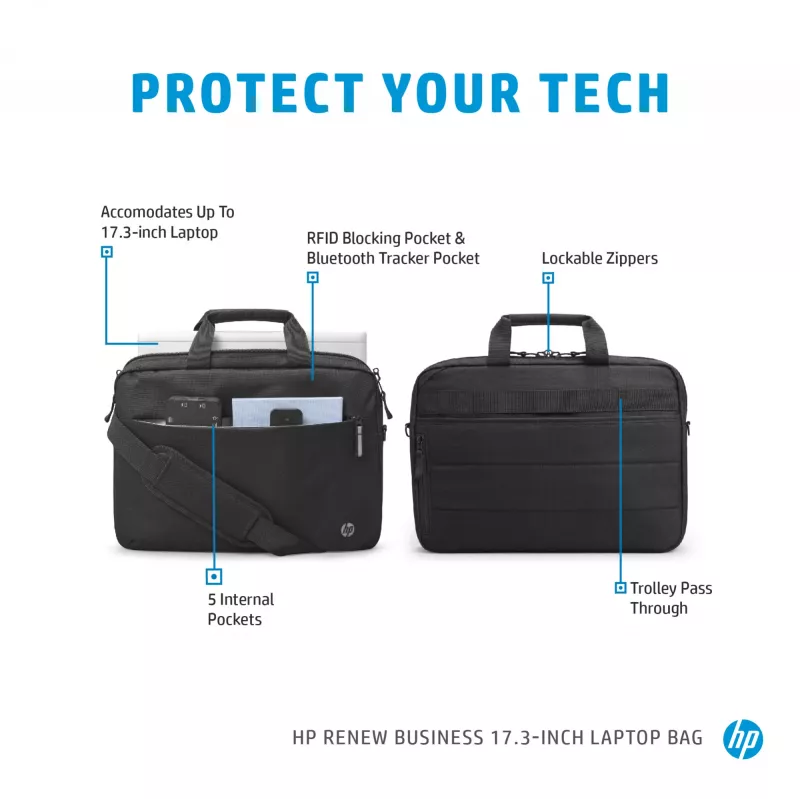 HP Renew Business 17,3 col. nešiojamojo kompiuterio krepšys