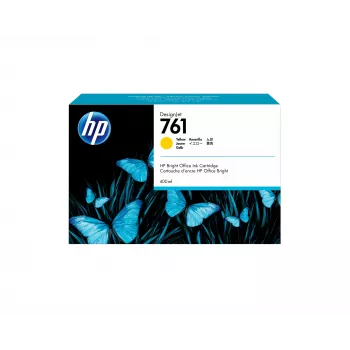 HP 761 400 ml geltonas DesignJet rašalo kasetė