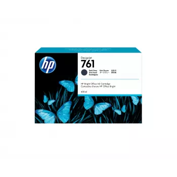 HP 761 400 ml tamsiai pilka rašalo kasetė DesignJet