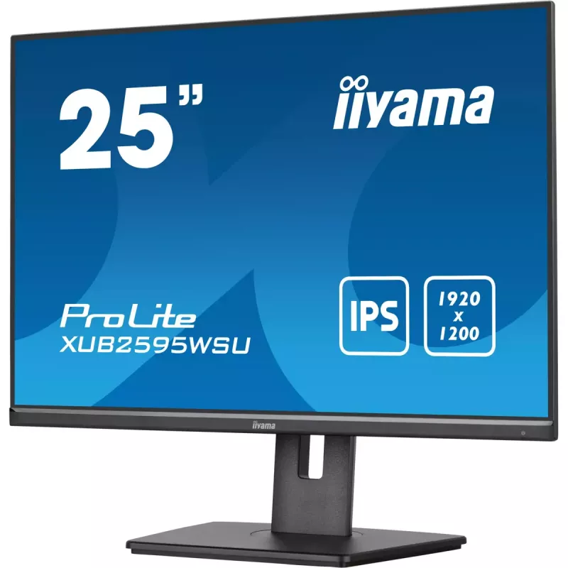 iiyama ProLite XUB2595WSU-B5 monitor 63.5 cm (25 colių) 1920 x 1200 pikselių WUXGA LED juodas
