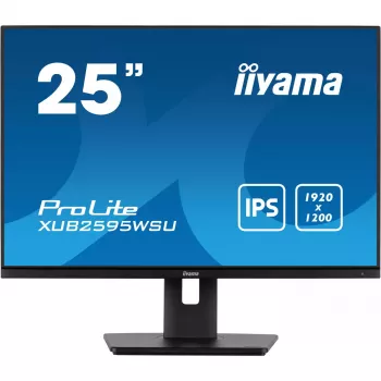 iiyama ProLite XUB2595WSU-B5 monitor 63.5 cm (25 colių) 1920 x 1200 pikselių WUXGA LED juodas