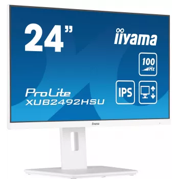 Monitorius iiyama XUB2492HSU-W6 23.8 colių Full HD LED baltas