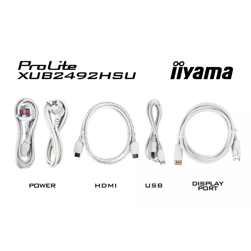 Monitorius iiyama XUB2492HSU-W6 23.8 colių Full HD LED baltas