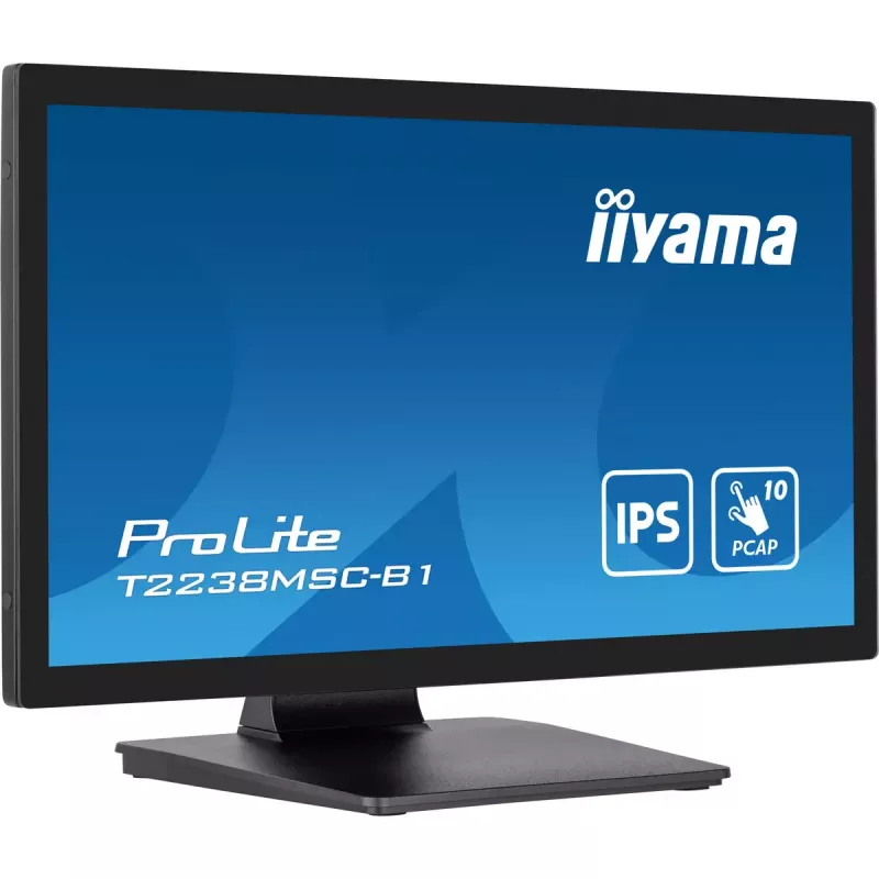 IIYAMA ProLite T2238MSC-B1 monitor 54,6 cm (21,5 colio) 1920 x 1080 pikselių Full HD LED liečiamas ekranas juodas