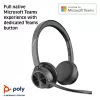 HP Poly Voyager 4320 Microsoft Teams sertifikuota belaidė ausinė USB-A + BT700 adapteris