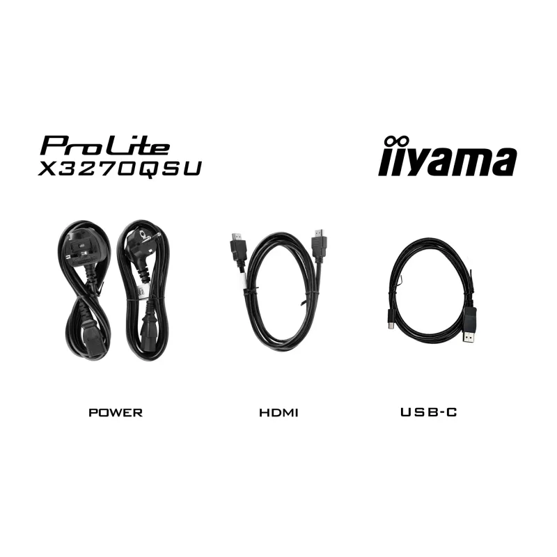 Monitorius iiyama ProLite X3270QSU-B1 80 cm (31,5 colio) 2560 x 1440 pikselių Wide Quad HD LED juodas