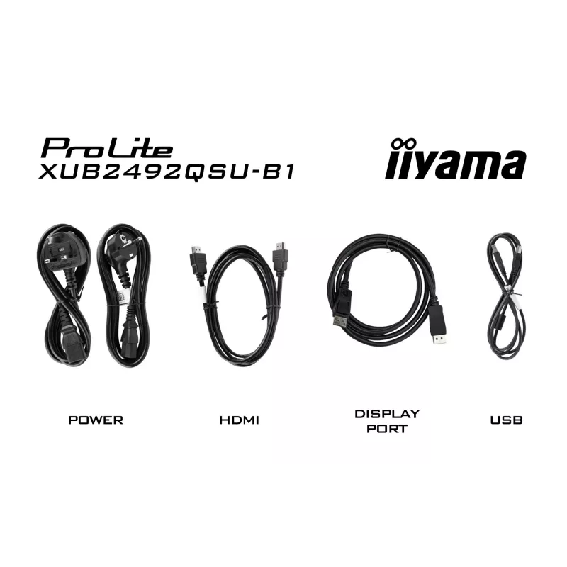 Monitorius iiyama ProLite XUB2492QSU-B1 60,5 cm (23,8 colio) QHD LED juodas