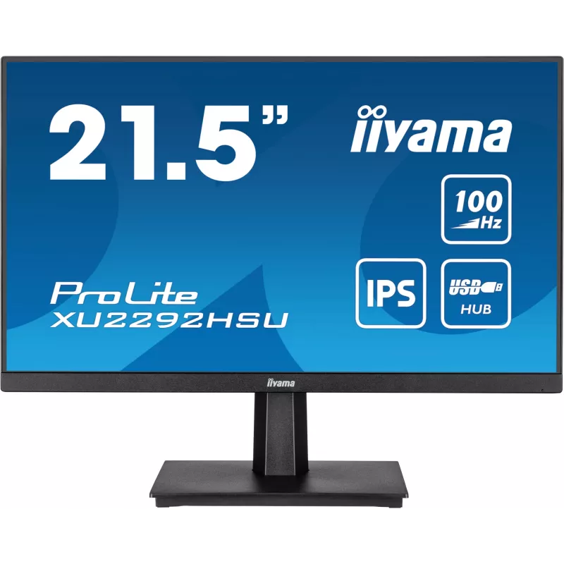 iiyama ProLite XU2292HSU-B6 monitor 54,6 cm (21,5 colio) 1920 x 1080 pikselių Full HD LED juodas