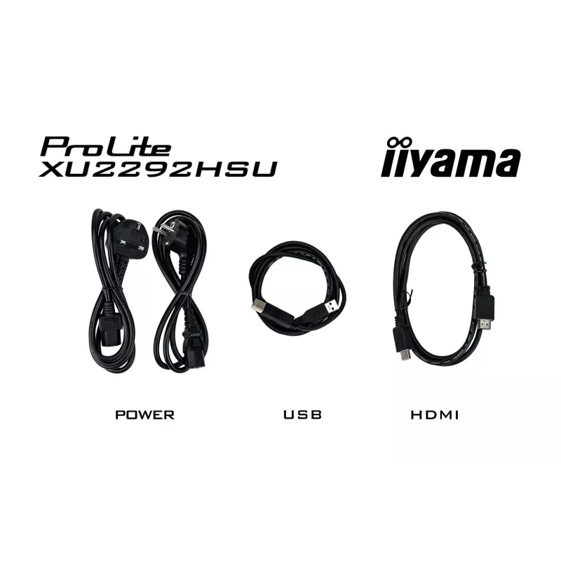 iiyama ProLite XU2292HSU-B6 monitor 54,6 cm (21,5 colio) 1920 x 1080 pikselių Full HD LED juodas