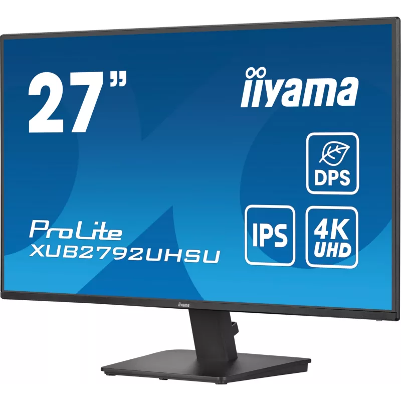 iiyama ProLite XU2792UHSU-B6 monitorius 68,6 cm (27 colių) 3840 x 2160 pikselių 4K Ultra HD LED juodas
