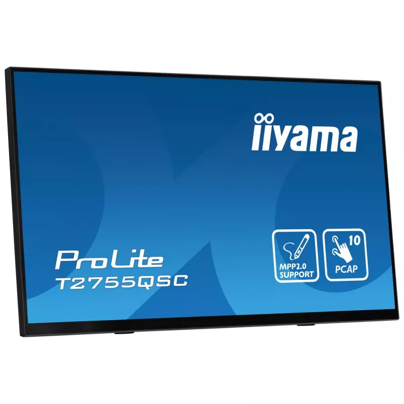 Monitorius iiyama ProLite T2755QSC-B1 68.6 cm (27 inch) 2560 x 1440 pikselių Quad HD LCD Touchscreen Juodas