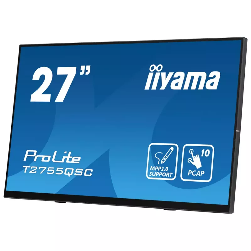 Monitorius iiyama ProLite T2755QSC-B1 68.6 cm (27 inch) 2560 x 1440 pikselių Quad HD LCD Touchscreen Juodas