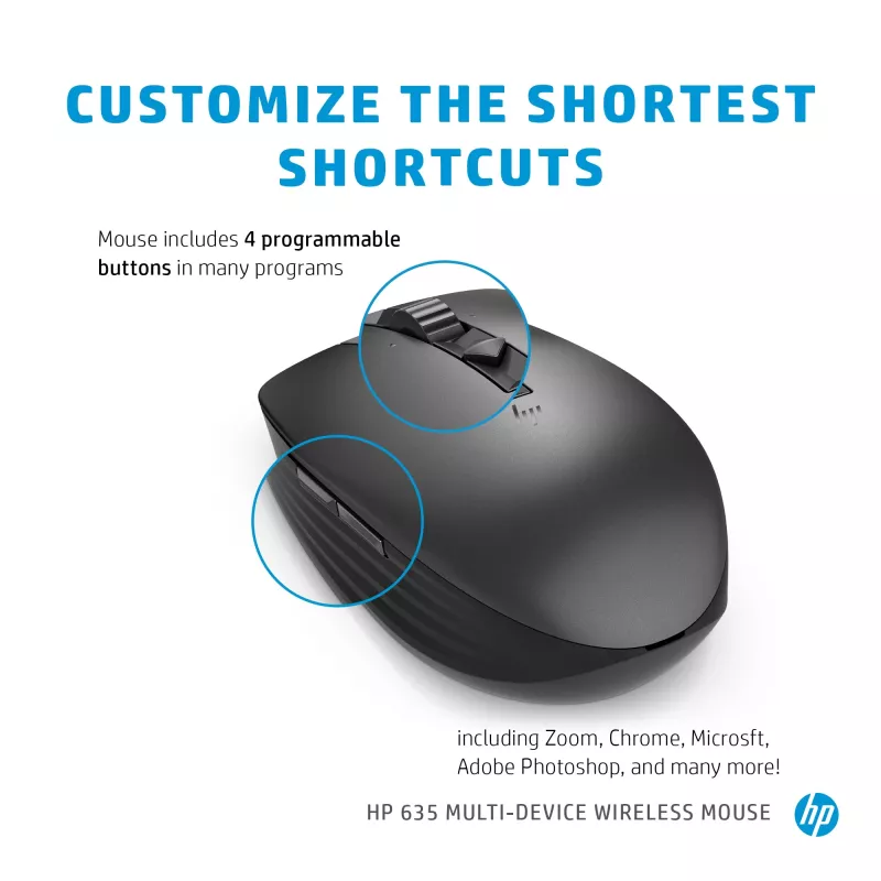 Pelė HP 635 Multi-Device RF belaidė + Bluetooth