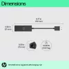 HP USB 3.0 į Gigabit RJ45 adapteris G2, laidinis, USB, Ethernet, juodas