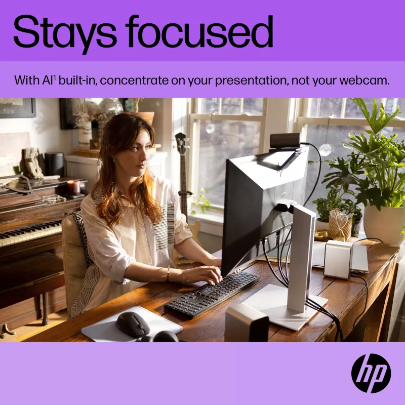 HP 325 FHD internetinė kamera, verslui, Windows 10, Windows 11, MacOS, 72 mm, 53.6 mm, 53.2 mm