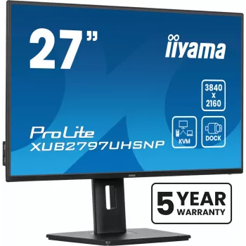 Monitorius iiyama ProLite XUB2797UHSNP-B1 27 colių 4K Ultra HD LED juodas