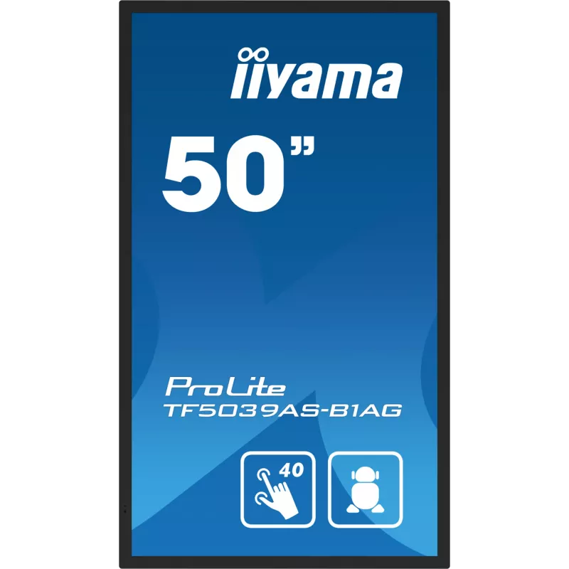 IIyama TF5039AS-B1AG 125,7 cm (49,5 col.) 4K Ultra HD LED jutiklinis monitorius