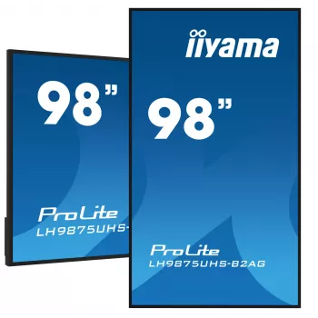 Skaitmeninės signalizacijos plokščiasis skydelis iiyama LH9875UHS-B2AG 97,5 colio LED 4K Ultra HD 3840 x 2160