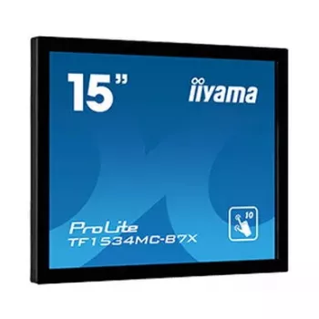 Monitorius iiyama TF1534MC-B7X 38,1 cm (15 colių) 1024 x 768 XGA LED liečiamuoju ekranu, multi-user, juodas