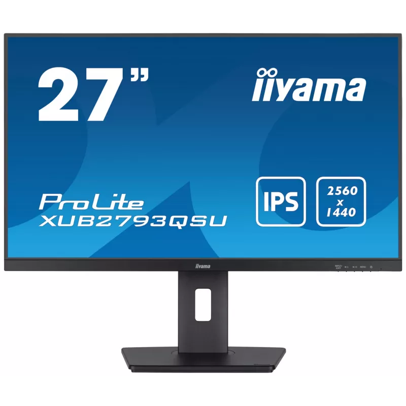 Monitorius iiyama XUB2793QSU-B7 68.6 cm (27 col.) 2560 x 1440 pikselių Quad HD LED juodas
