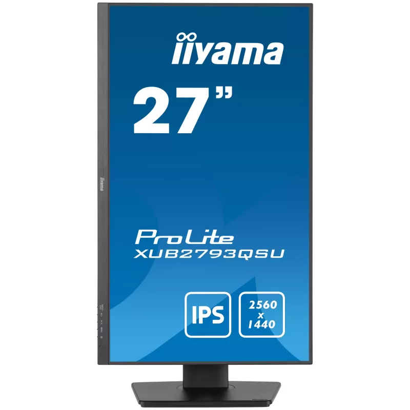 Monitorius iiyama XUB2793QSU-B7 68.6 cm (27 col.) 2560 x 1440 pikselių Quad HD LED juodas