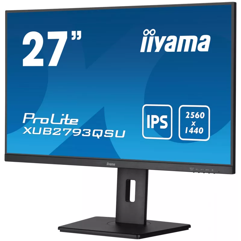 Monitorius iiyama XUB2793QSU-B7 68.6 cm (27 col.) 2560 x 1440 pikselių Quad HD LED juodas