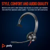 HP Poly Blackwire 3315 Monofoninis ausinių rinkinys, sertifikuotas Microsoft Teams, USB-C, 3,5 mm lizdas, USB-C/A adapteris