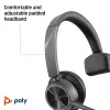 HP Poly Voyager 4310 Microsoft Teams sertifikuotas USB-C ausinių komplektas su BT700 adapteriu